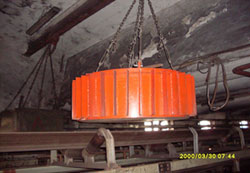 干式電磁除鐵器使用現場