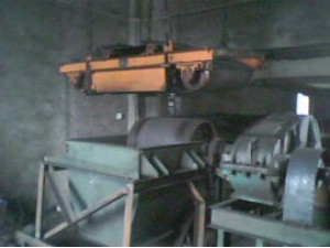 自卸式電磁除鐵器使用現場